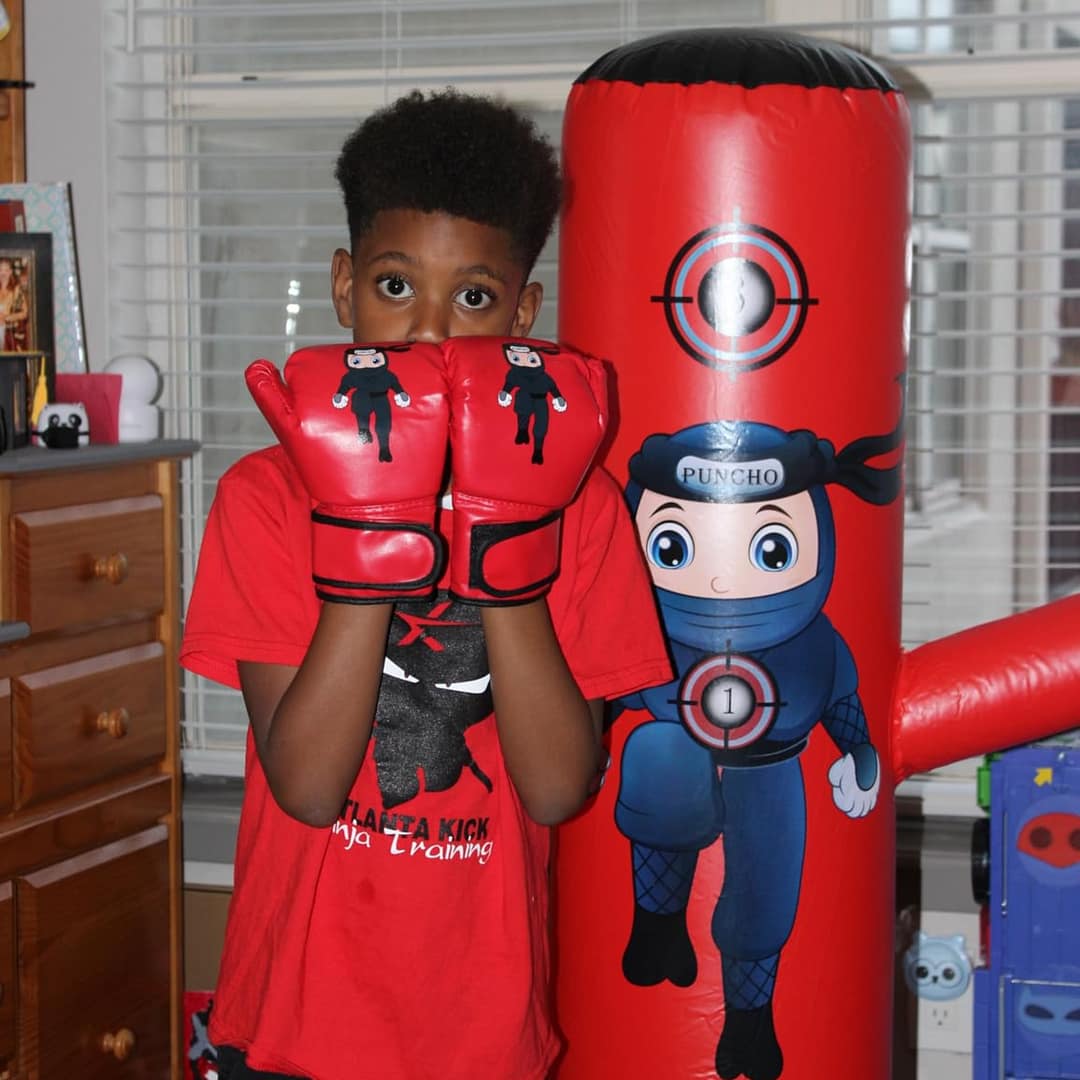 ninja punching bag for kids